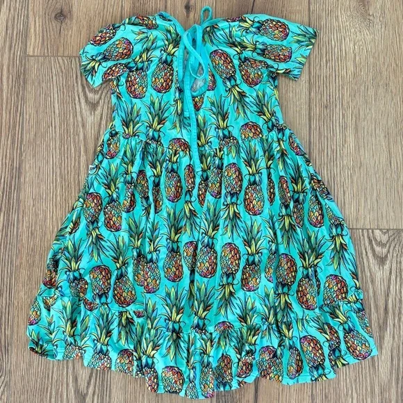 (Sold) Bums & Roses Feelin Pine Girls Bamboo Dress. Size 5/6Y. EUC. - Picture 2 of 4